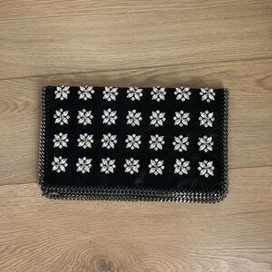 Stella McCartney Crystal-Embellished Falabella Pochette Clutch